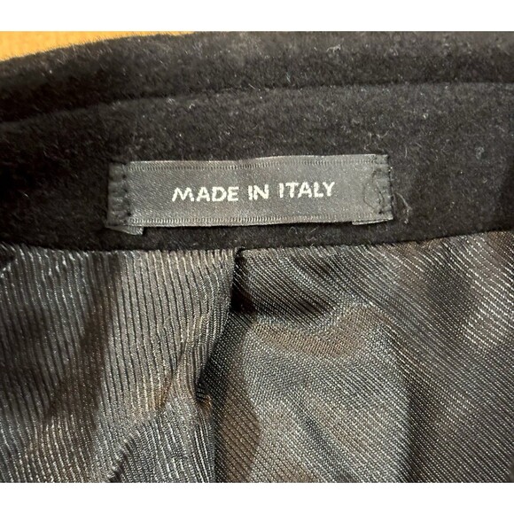 Rialto Men’s Italian Wool Cashmere 40 R Long Black Overcoat - Picture 3 of 13